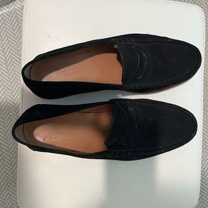 RALPH LAUREN black suede men’s loafers. Gently used. Size 10.